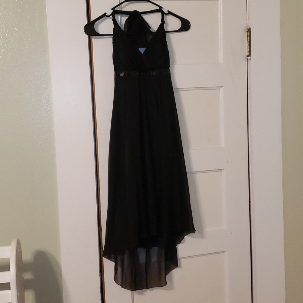 S Junior Black Formal Evening Dress.